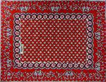 Set de table matelassé 35X45 Rouge motif Dentelle