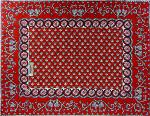 Set de table matelassé 35X45 Rouge motif Dentelle