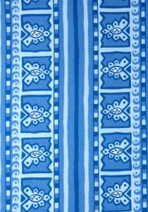 Coupon de tissu galon Bleu "Roussillon" 1,70 x 2,00 m