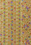 Galon Découpé Tissu de Provence 100% coton Laize 13 cm Beige "Mini Fleurs