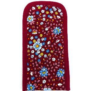 Etui à lunette provençal tissu rouge printemps