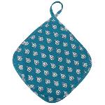 Manique de cuisine Vert Canard, motif de Provence Indianaire