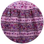 Nappe Ronde Mauve 180 cm joli motif Provenal "Champtre