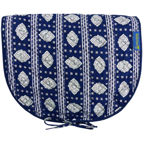 Sac bandoulière Femme type Besace en tissu matelassé Bleu