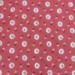 Serviette de table tissu Provençal rouge motif fleurettes