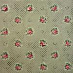 Serviette de table 45x45 cm Grise motif Fleurettes