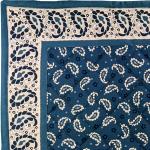 Set de table matelassé 37x47 Bleu motif Volutes