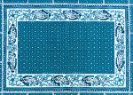 Nappe Rectangulaire Provençale "Vaccarès" Bleu Canard