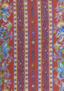 Tissu Provençal 100% coton en bande 170 cm Brique "Colombes