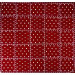 Foulard Provençal Patch rouge/blanc 53x53 cm