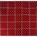 Foulard Provençal Patch rouge/blanc 53x53 cm