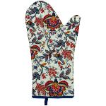 Gant de cuisine tissu Provenal Blanc motif Colombes