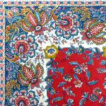 Serviette de table 55X55 cm Rouge motif Provençal Arles