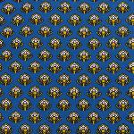 Serviette de table 45x45 cm Bleue motif Dentelle
