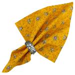 Serviette 45x45 cm Jaune motif Provençal Lune de Miel