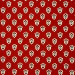Serviette de table 45x45 cm Rouge motif Bonis