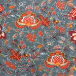 Serviette de table Provençale anthracite motif colombes