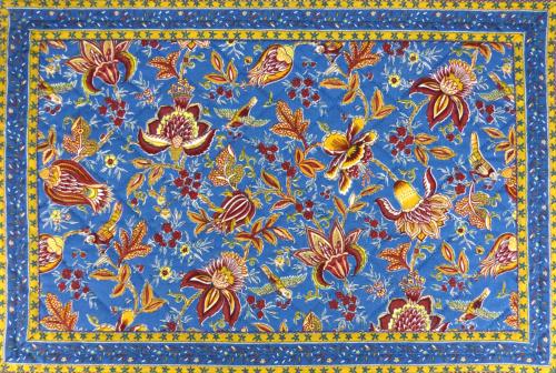 Set de table matelassé 30x45 Bleu motif Colombes