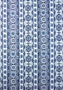 Galon Tissu Provençal 100% coton 140 cm Blanc "Mistraou