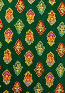 Tissu Vert coton Laize 140 cm motif de Provence "Calisson