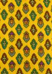 Coupon Tissu Provençal Jaune motif Calissons 1,50 x 0,30 m