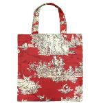 Tote Bag Sac Coton motif Pastoral Rouge