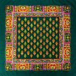 Foulard Provençal Calissons Vert 50x50 cm