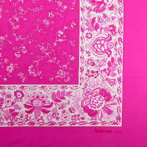 Foulard Provençal Champêtre rose 80x80 cm