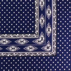 Foulard Provençal fleurs de lavande Bleu marine 55x55 cm