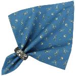 Serviette de table 45x45 cm Bleue motif Provençal Hava