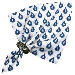 Serviette de table 45x45 cm Blanche motif Indianaire