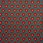 Serviette de table 45x45 cm Anthracite motif Indianaire