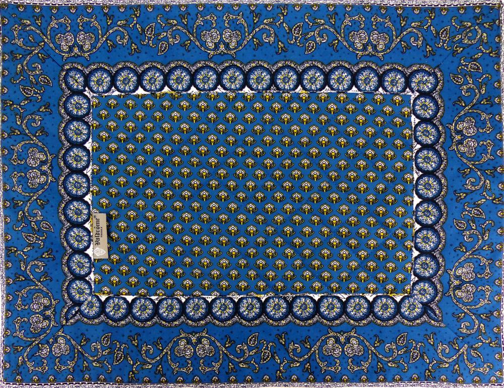 Set de table fleuri 35x45 cm Rang bleu