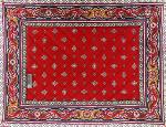 Set de table matelassé 35X45 Rouge motif Calissons