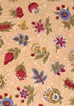Coupon Tissu Provençal Beige motif Floral 1,70 x 0,70 m