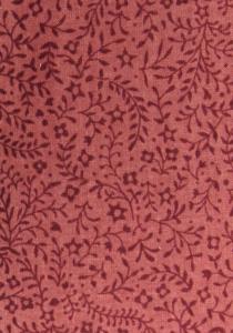 Tissu Valdrôme Brique Laize 170 cm motif de Provence "Fleur de sel
