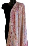 Carré 100% Soie 130x130 "Atlas Rose"