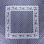 Foulard Provençal 65x65 cm Bonis Bleu Marine