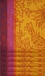 Set of 6 Jacquard Dishtowels 22x30" Bric Colombes pattern