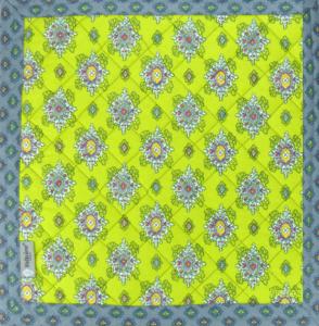 Tapis matelassé Provençal vert motif Batiste