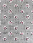 Tissu 100% coton 148 cm Beige motif Fleurettes