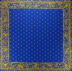 Foulard Provençal lavandin bleu 60x60 cm