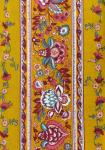 Galon Découpé Tissu de Provence Laize 10 cm Moutarde "Champêtre
