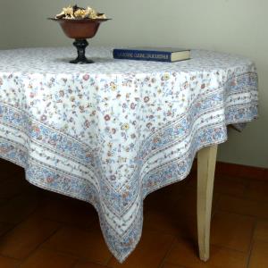 Nappe Carrée Provençale blanche Champêtre