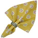 Serviette de table 45x45 cm Curry motif Fleurettes