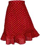 Jupe Rouge Provençale à motifs - Amélie