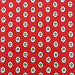 Serviette de table motif Provençal "Gordes", coloris Rouge