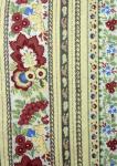 Coupon Tissu Provençal Beige motif Floral 1,70 x 0,70 m