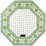 Set de table Octogonal matelassé Vert motif Esterel