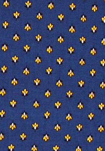 Coupon Tissu Provençal Bleu motif Lavande 1,50 x 0,70 m